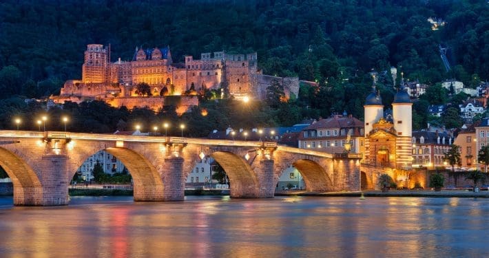 Heidelberg Alte Brücke und Schloss